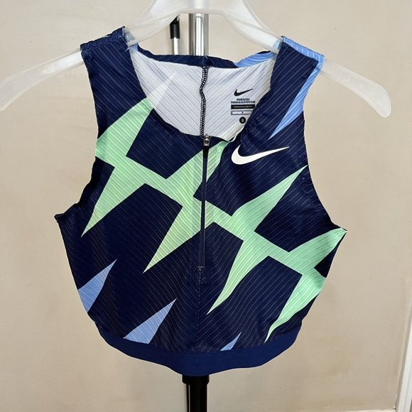 Nike Elite Pro Women’s Blue Top Track & Field Women’s Size Small “Rare” Made USA - Picture 1 of 7